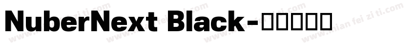 NuberNext Black字体转换